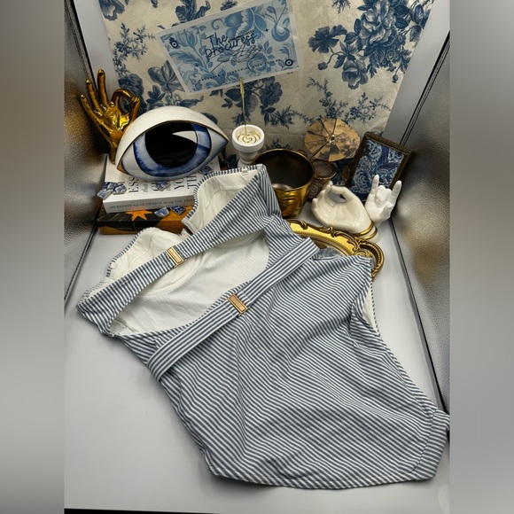 🆕 ZIMMERMANN 🧿 NWOT Chintz Stripe Underwire One Piece- Sz 3 US8 CUP SIZE C/D - Picture 13 of 16